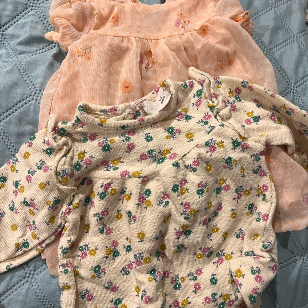 Floral Baby Romper and Dress Set